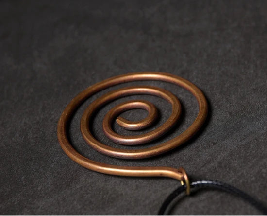 Handmade Pure Copper Necklace Pendant Vintage