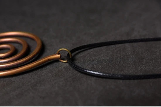 Handmade Pure Copper Necklace Pendant Vintage